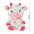 thumbnail image 2 of 7.9Inch Kawaii Pink Cow Stuffed Animals Plush Toy, Soft Plush Doll, Perfect Birthday Christmas Valentines Anniversary Easter Holiday Gifts, Easter Basket Stuffers, 2 of 6