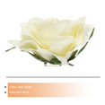 thumbnail image 3 of 1 Pcs Rose Flower Hair Clips 4 Inch Flower Hair Pins for Women Hair Accessories Milk White, 3 of 5