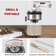 thumbnail image 2 of Molinillo de café manual de acero inoxidable y vidrio, fresa de cerámica ajustable, 5 niveles precisos, con cuchara y cepillo | Disfrute de café recién molido en cualquier momento y en cualquier lugar Afortunado Sencillez, 2 of 5