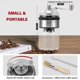 thumbnail image 2 of Molinillo de café manual de acero inoxidable y vidrio, fresa de cerámica ajustable, 5 niveles precisos, con cuchara y cepillo | Disfrute de café recién molido en cualquier momento y en cualquier lugar Afortunado Sencillez, 2 of 5