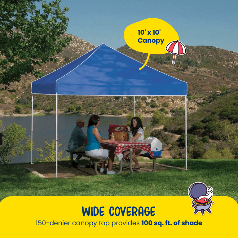 Z-Shade 10 x 10 Foot Everest Instant Canopy Outdoor Patio Shelter