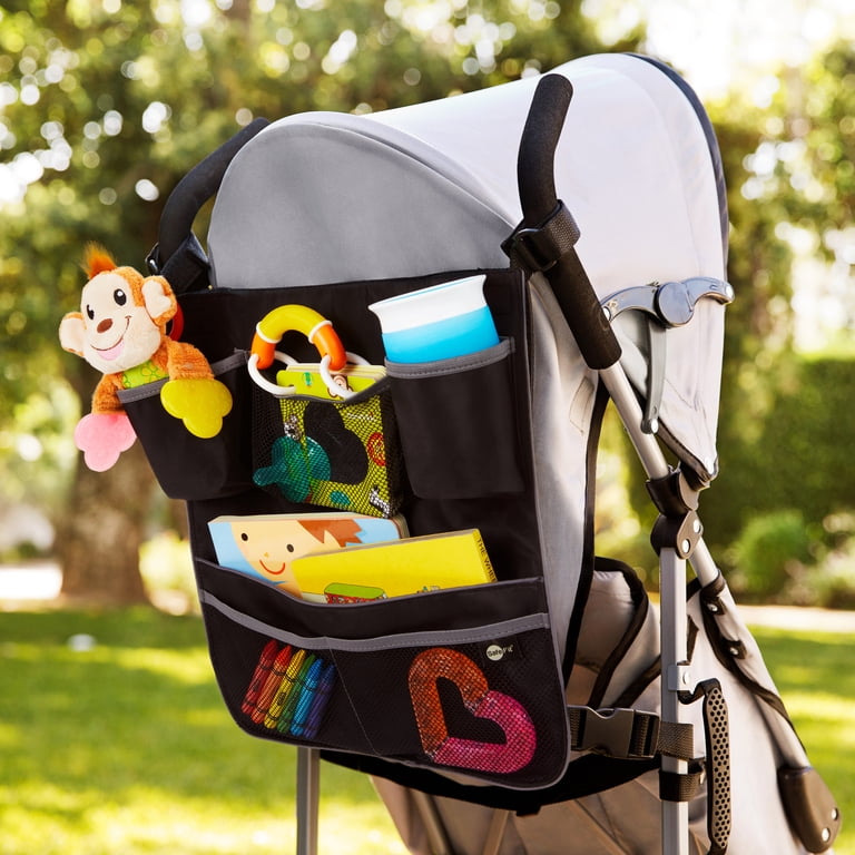 SafeFit 2-in-1 Car and Stroller Organizer, Black photo 4