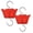Red, variant on Ant Moat for Hummingbird Feeder - 3 OZ x 2 Pack Clear Insect Guard with Large Capacity