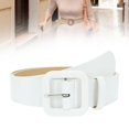 thumbnail image 6 of amagogo Womens PU Leather Belt Clothing Accessories Dress Belt for Jeans Coats Pants White, 6 of 9