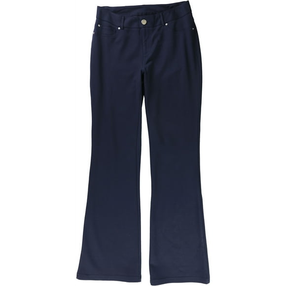 INC Curvy Bootcut Pantalones casuales para mujer, azul, 6