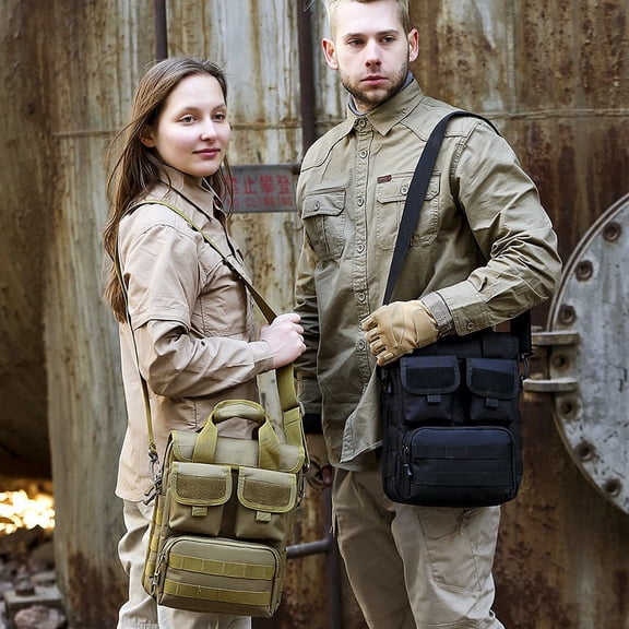 Men's Outdoor Camouflage Crossbody Tactical Handbag,Desert Digital