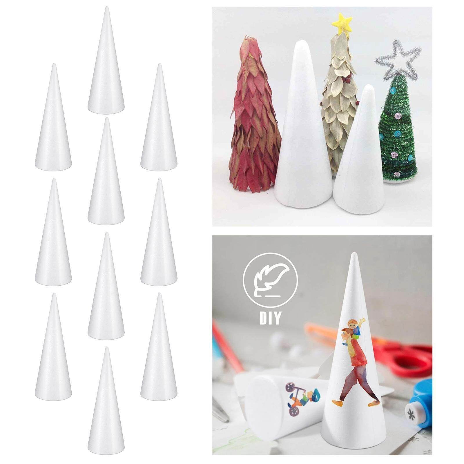 Lot De 20 étoiles En Mousse Blanche DIY - 5 Cm, Légères, Faciles à Peindre, Pour Décorations De Noël Et Artisanat - 2