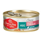 Angle View: Chicken Soup Indoor - Chicken & Salmon Pate (24x5.5oz. Case) CASE