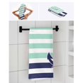 thumbnail image 6 of Anchor Aqua Towel Set of 3, Soft Microfiber Bath Towels, Hand Towel, Washcloths, Modern Navy Blue White Striped Nautical Quick-Dry Absorbent Towels for Bathroom Kitchen Hotel Beach Gym Spa, 6 of 7