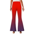 thumbnail image 4 of Collants Rouges Garçon Fille pour Fille Automne Hiver Doublés en Molleton en Laine Dégradé Graphique Décontractés Chauds Duveteux Évasés Jambe Grand Longs Coupe Coupe Bottillon Pantalon Bas Collants Filles 2025 9 Ans, 4 of 6
