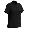 thumbnail image 5 of Scrub Sets for Women 2 Piece Medical Nursing Uniforms Quick Dry Zip Mock Neck Tops Drawstring Cargo Scrub Pants, Black, L, 5 of 7