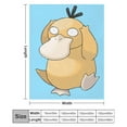 thumbnail image 2 of Manta de felpa de microfibra antibolitas de franela ultra suave de Psyduck para sofá o cama, 2 of 4