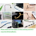 thumbnail image 6 of Limei Self-Adhesive Cable Clips Organizer Drop Wire Holder Cord Management, Pack of 20, Black, 6 of 7