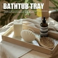 thumbnail image 3 of Bathroom Bathtub Tray, Exquisite Craftsmanship Bathtub Tray  for Tableware, 3 of 7