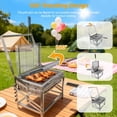 thumbnail image 4 of Parrilla de Carbón Ergocar Portátil con Altura Ajustable y Rotación, 4 of 7