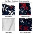 thumbnail image 4 of luoweisi Men's Beach Shorts Quick Dry Swim Trunks with Mesh Lining Christmas Snowflakes XL, 4 of 5
