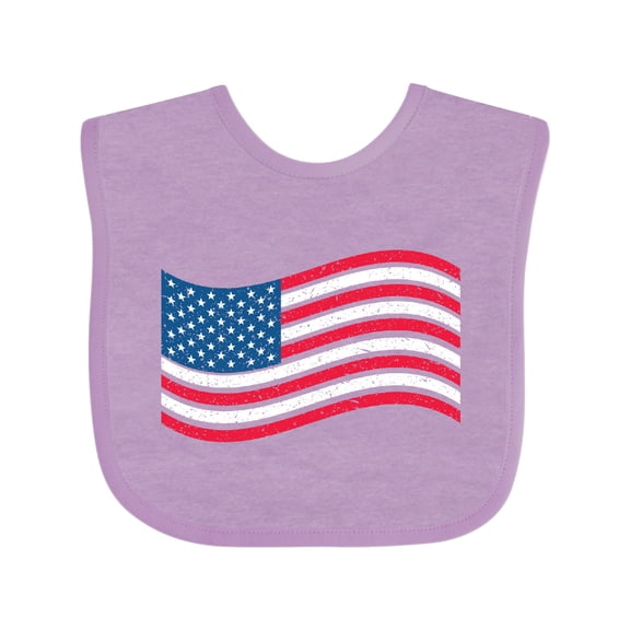 Inktastic Grunge American Flag Boys or Girls Baby Bib