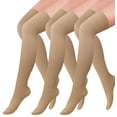 thumbnail image 4 of Multiple pairs of compression socks, outdoor knee high pressure socks, elastic socks, long tube sports, running, cycling (skin grey 6 pairs,S/M (42-44)), 4 of 6