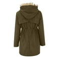 thumbnail image 7 of VBVC Women's Maternity 3 in 1 Puffer Coat with Baby Carrier Pouch,Thicken Windproof Quilted Jacket For Women,Army Green,Size M, 7 of 7