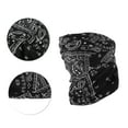 thumbnail image 5 of Unique Bargains 1 Pc Neck Gaiter Soft Cashews Face Cover Black White, 5 of 6