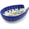 thumbnail image 2 of Polish Pottery 5-inch Spoon Rest (Wreath Of Bealls Theme) Hand Painted in Boleslawiec, Poland + Certificate of Authenticity, 2 of 6