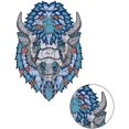 thumbnail image 2 of 3D Pattern Wooden-Puzzle, Adult Children Creative Animal Shaped Jigsaw Puzzle, Irregular Building Block Puzzle Educational Toy, Home Family Artwork Décor, Holiday Birthday Gift Set (A4, Cattle), 2 of 7