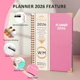 thumbnail image 5 of 2026 Planner(Jan-Dec.2026,6.3"x8.5"),Annual Weekly Monthly Planner with Calendar Tabs,Agenda Schedule Planner for School Office,Home,Personal Supplies, 5 of 7