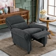 thumbnail image 2 of MCombo Chenille Sponge Filling Living Room Adjustable Reclining Pushback Chair, Gray, 2 of 10
