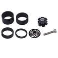 thumbnail image 1 of 4 piezas espaciadores de auriculares para bicicletas 1/8 pulgadas 5/10/15/20mm junta espaciador de auriculares con Negro Cola Espaciador de auriculares de bicicleta, 1 of 3