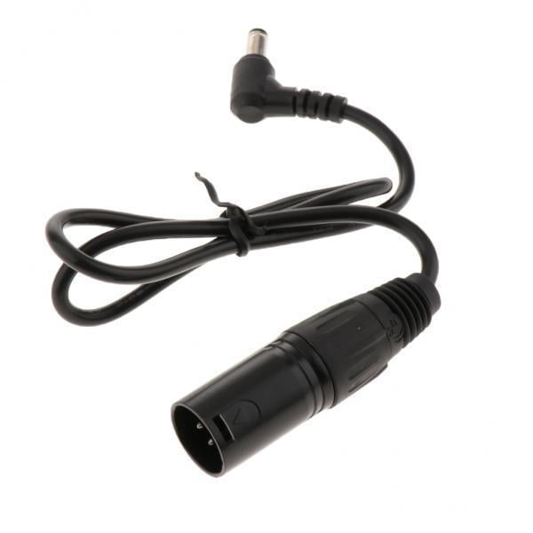 2x DC5.5mm X 2.1mm Enchufe a 4 piezas XLR Conector DC Adaptador Cable - Longitud de 60cm Yotijar Cable adaptador de corriente CC