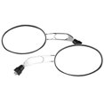 thumbnail image 2 of 2Pcs  Rear View Side Mirrors with Adjustable Joint , Ultra Clear Mirror for Extensive Rearview Vision, Exquisite and Luxury Motorcycle Accessories, 2 of 8