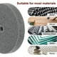 thumbnail image 5 of Uxcell 2 piezas de 6" x 1" Rueda de Pulido de Fibra de Nylon de 180 Granos con Arbor de 5/8", Discos Abrasivos para Pulido y Desbarbado para Máquina de Pulido de Banco, 5 of 6