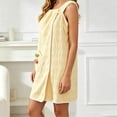 thumbnail image 5 of Shrysg Women's Wearable Bath Wrap Dress Quick Dry Absorbent Towel Robe with Pocket Strap Shower Cover Up for Spa Pool Yellow, 5 of 8