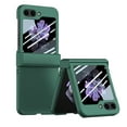 thumbnail image 1 of Feishell for Samsung Galaxy Z Flip5 Hard PC Slim Phone Case with Glass Front Screen Protector,Shockproof Hinge Protection Thin Rugged Phone Case for Samsung Galaxy Z Flip5 2023,Green, 1 of 6