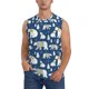 thumbnail image 1 of Fotbe cute winter bear Men's Camiseta sin Mangas Estampada para Hombres, Playera Casual para Gimnasio, Entrenamiento, Playa-Large, 1 of 7
