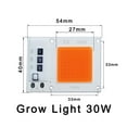 thumbnail image 2 of LED Grow COB Light Chip Full Spectrum AC 10W 20W 30W 50W No need driver For Growth Flower Seedling Grow Plant Lighting, 2 of 6