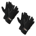 thumbnail image 4 of Men's Fleece Lined Adjustable Warm Winter Gloves, 4 of 8