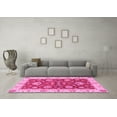 thumbnail image 3 of Ahgly Company Indoor Round Oriental Pink Traditional Area Rugs, 3' Round, 3 of 4