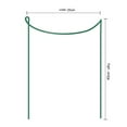 thumbnail image 4 of pitrice Garden Support Stake 40*25cm Metal Half Round Plant Cage 2Pcs, 4 of 9