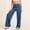 Navy, variant on YANGXINX Yoga Pants for Women 2026 Trendy High Waisted Solid Wide Leg Flared Bootcut Trousers No Front Seamless Loose Fit Outdoor Activewear
