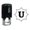 Black, variant on Printtoo Octagon Celtic Swirl Frame Alphabet U Monogram Self Inking Rubber Stamp Office Stationary