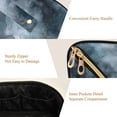 thumbnail image 5 of FORMRS Makeup Bag Travel Cosmetic Organizer for Women Fold Flat Zipper Pouch with Handle, Watercolor Sky Pattern, 5 of 8