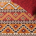 thumbnail image 3 of SAFAVIEH Veranda Luwig Geometric Indoor/Outdoor Runner Rug, Rust/Red, 2'3" x 8', 3 of 8