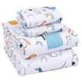 thumbnail image 1 of Ruvanti Sábanas 100% Algodón – Sábanas De Percal Refrescantes Crujientes Para Cama De Tamaño Completo, Transpirable Y Duradero, Juego De Sábanas Completo De 16.0 In De Profundidad, Sábanas De Bolsillo, 1 of 1