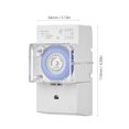 thumbnail image 1 of 24 Hour Mechanical Timer Switch, 12V DC, 30 Minutes Interval, 48 Times On/Off, Programmable Electrical Timer, DIN Rail Mount, Relay Switch, 1 of 4