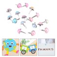 thumbnail image 4 of SHISUYAN 100 Pcs Mini Soutiens-Gorge Décoratifs Ronds Attaches en Papier Design Perle Couleur Aléatoire, 4 of 8