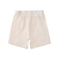 thumbnail image 6 of MiniMoi 2 Piece Kids "Set The Sail" 100% Cotton Embroidered Shorts Set, 5 Years, Sea Salt, 6 of 6