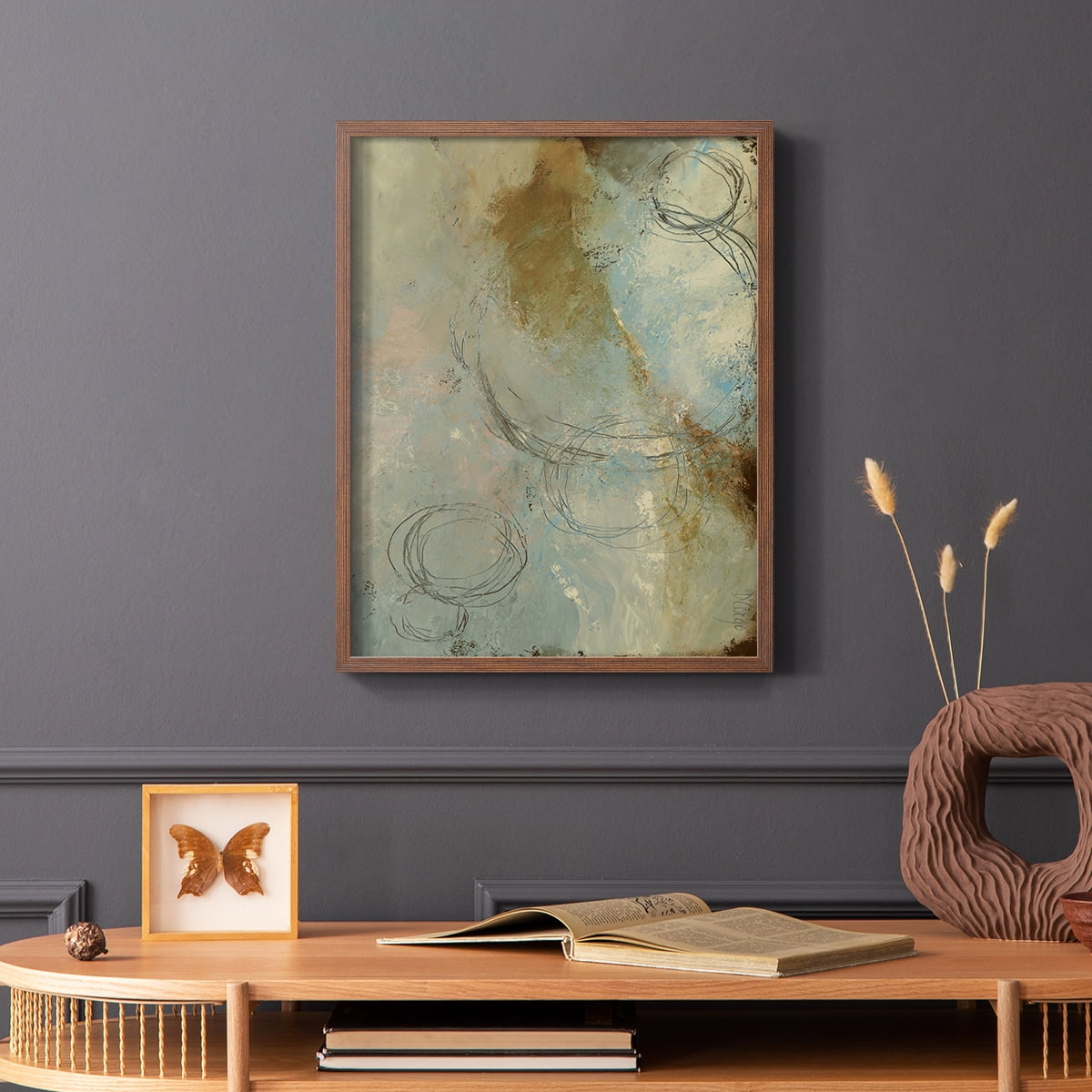Zen Path I Framed Print - Solid Wood in Single Picture Frame Solid Wood 2 Framed Print