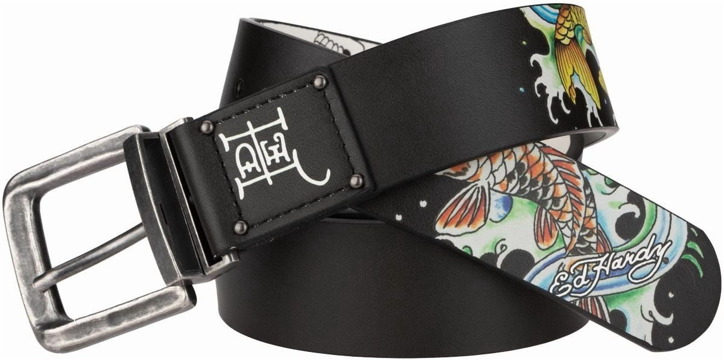 Ed Hardy Love Kills Slowly Belt - EH-BE16040 (Black, 34 