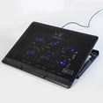 thumbnail image 1 of 6-Fan Laptop Cooling Pad, Adjustable Height Laptop Cooler Stand with Multi-Speed Fans, Portable Ventilated Heat Dissipation Mat for 10-17 Inch Laptops Gaming Laptop, 1 of 6